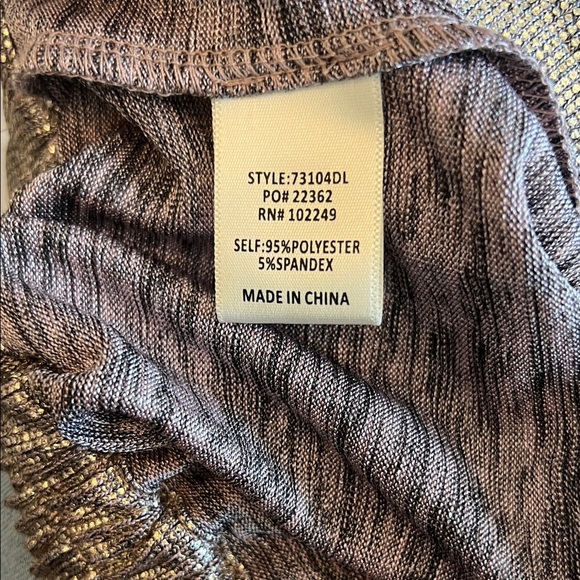 Skies Are Blue Metallic Silver Wide-Leg Pants - Picture 7 of 7